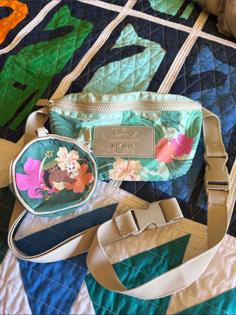 Disney Moana & Aloha bags collaboration Crossbody Waist Bag with earbud pouch